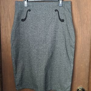 Rock Steady - hit the right note pencil skirt